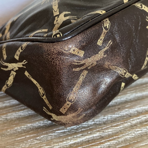 Longchamp - Vintage Lattice Pattern Shoulder Bag - Picture 8 of 11